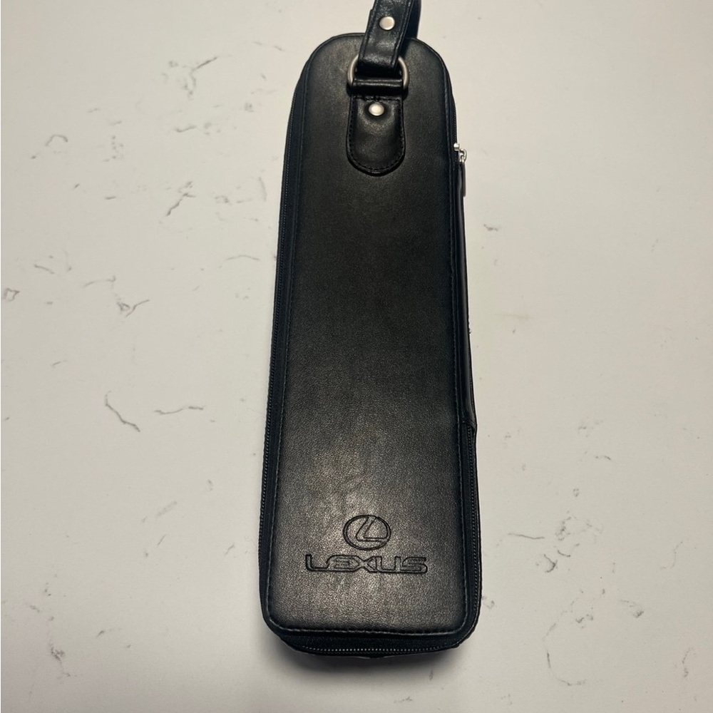Lexus Black Leatherette Travel Case - Luxurious Protective Pouch
